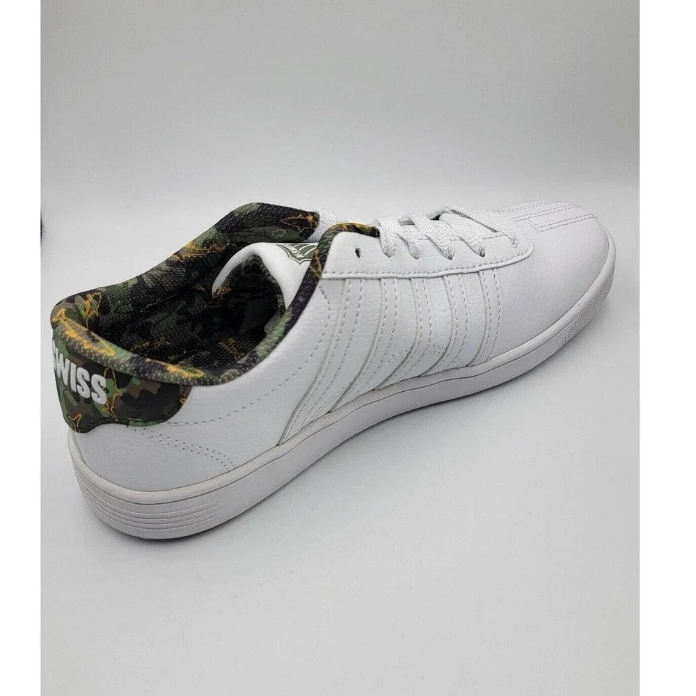 K-Swiss Court Palas Big Kids Youth 6.5 White Camo Low Top Sneakers Athletic Shoe